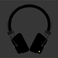 Professional Black Over Ear Headphones With Soft Leather Earpads Sleek Design And Glossy Finish