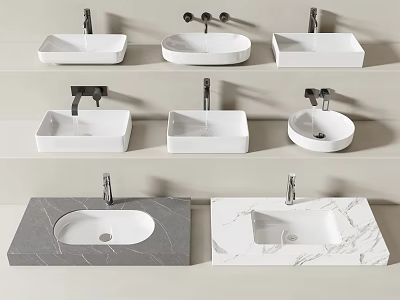 Modern wash basin wash basin table basin 3d model