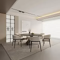 Modern table combination 3d model