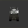 Armored Military Weapon Tank Featuring Tracks Cannons Antennas And Fuel Tanks