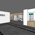 Hotel Public Lounge Interior With Glass Walls Wooden Accents White Sofas And Green Plants