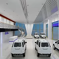 BAIC BJEV 4S Store Modern Building With Car Display And Glass Windows