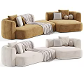 Multi Seater Sofa With Various Color Options Modern Design Cozy Pillows And Soft Blankets