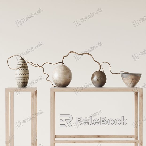 Silent Vase Plant Dried Branches model