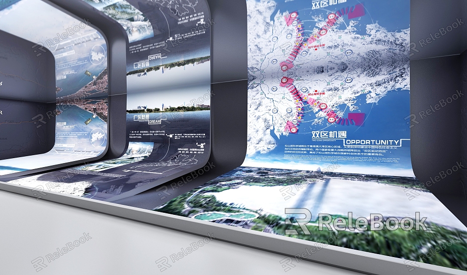 Science and Technology Exhibition Hall Strategic Planning Flexible Screen model