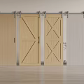 Wooden Sliding Doors With Various Designs And Modern Track System For Home Interior
