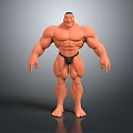 Muscular Male Character 3D Model With Strong Physique And Superhero Features