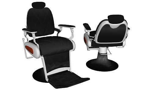 modern barber chair barber massage chair wash hair chair 3d model