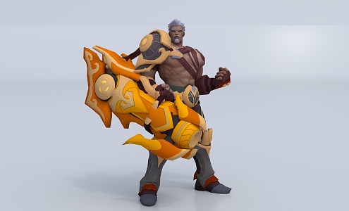 Game Character Huang Zhong 3d model