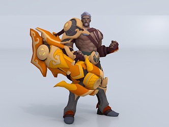 Game Character Huang Zhong 3d model