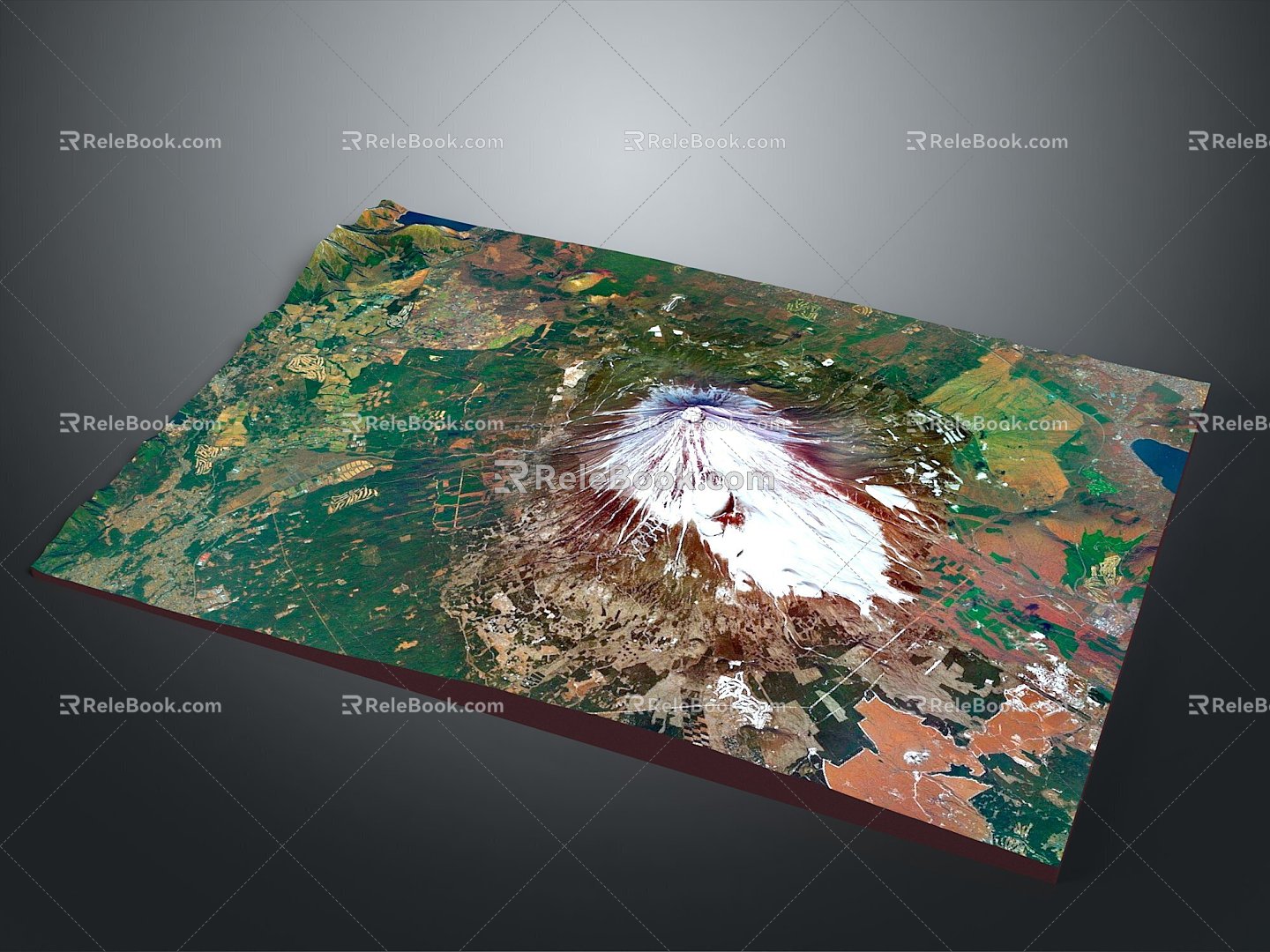 Geo-vein Volcano Volcano Island Terrain Mountain Geomorphology Mountain Range Topographic Map Mountain 3d model