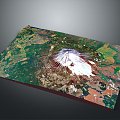 Geo-vein Volcano Volcano Island Terrain Mountain Geomorphology Mountain Range Topographic Map Mountain 3d model