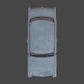 Light Blue Vintage Sedan With Round Headlights And Classic Front Grille Design