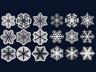 Modern Snowflake Wall Decorative Element Symbol Icon Silhouette Weather Pattern Carved 3d model