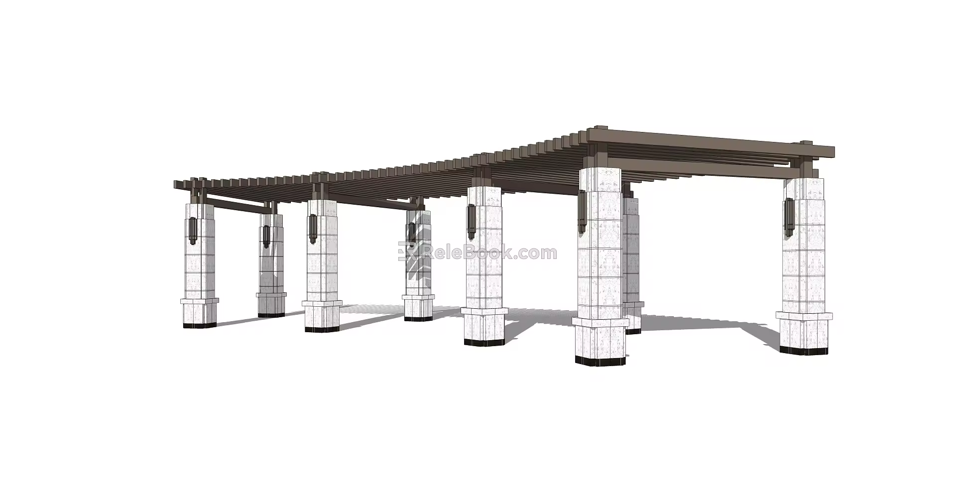 Modern Gallery Frame Curved Gallery Frame 3d model