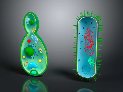Medical Imaging Device Showing Microorganism Detailed Structure View And Analysis 3d model