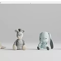 Plush toy ornaments combination 3d model