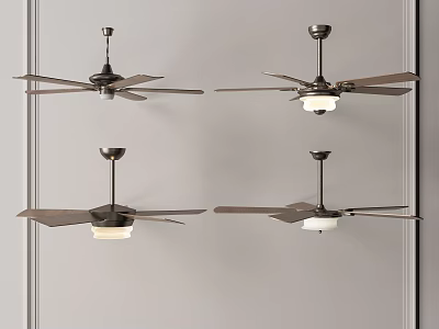 American ceiling fan lamp fan lamp ceiling fan lamp 3d model