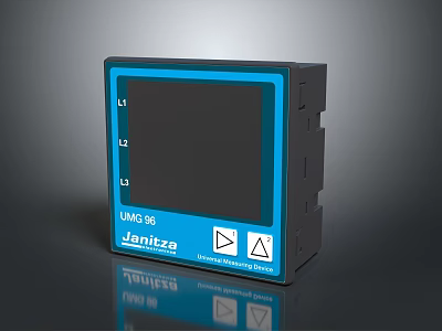 Jantiza UVM96 Computer System Monitoring Device With Digital Display And Controls 3d model