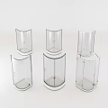 Modern Transparent Shower Sauna Enclosures With Different Shapes And White Base Design