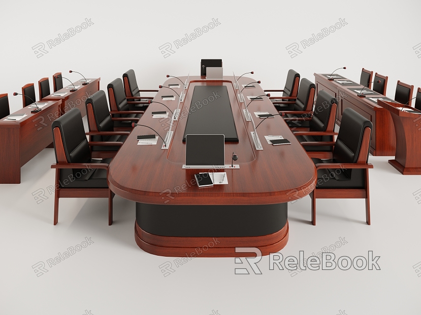 Chinese Conference Tables and Chairs model