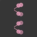 Green Metal Decorative Hook Featuring Green Yellow Pink And Wooden Balls For Wall Decor