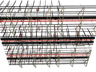 Industrial LOFT pipe ceiling 3d model