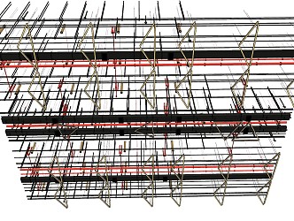 Industrial LOFT pipe ceiling 3d model