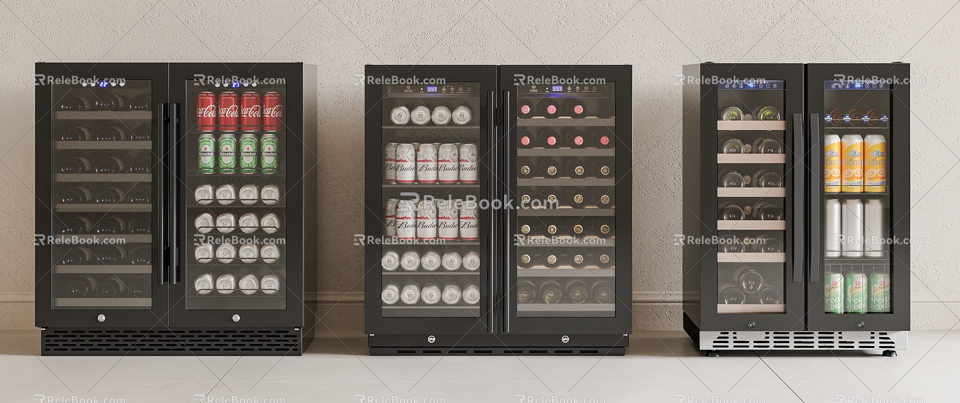 Modern Wine Cabinet Constant Temperature Wine Cabinet Refrigerator Cabinet Wine Cabinet Refrigerator Cabinet Beverage Cabinet Small Freezer Red Wine Cabinet 3d model