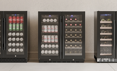 Modern Wine Cabinet Constant Temperature Wine Cabinet Refrigerator Cabinet Wine Cabinet Refrigerator Cabinet Beverage Cabinet Small Freezer Red Wine Cabinet 3d model