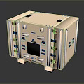 Beige Household Device With Multiple Ports Control Panel And Display Screen For Daily Use