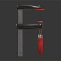 G Clamp Hardware Tool With Red Handle And Metal Frame For Workshop Applications 3d model