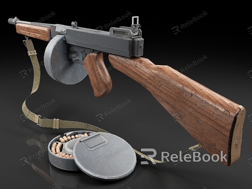 Thompson submachine gun weapon model