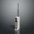 Vintage Portable Electronic Communication Device With Long Antenna Keypad And