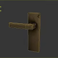 Brass Door Handle For Home Hardware With Modern Design And Durable Metal