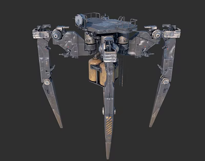 Modern robot sharp claw machine 3d model Modern robot sharp claw machine 3d model