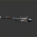 Modern Riverside Pier Design With Walkway Moored Boats And Buildings
