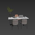 Modern desk 3d model