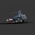 Toro Riding Lawn Mower With Cutting Deck And Large Wheels On Green Grass