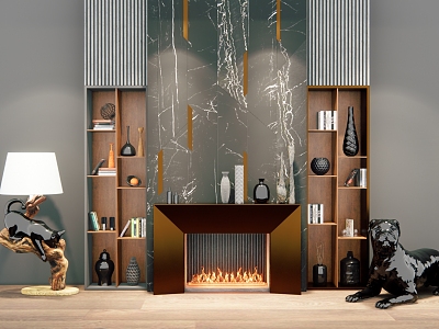 Light Luxury Fireplace model