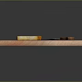 Freshly Made Crispy Toast on Wooden Cutting Board with Sharp Kitchen Knife