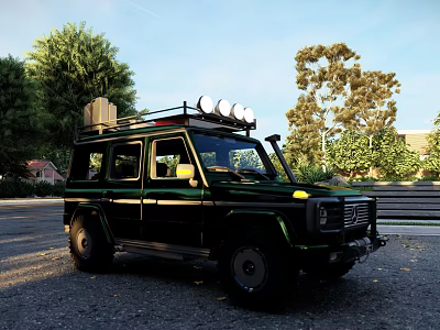 Hyundai off-road vehicle Mercedes-Benz off-road vehicle 3d model