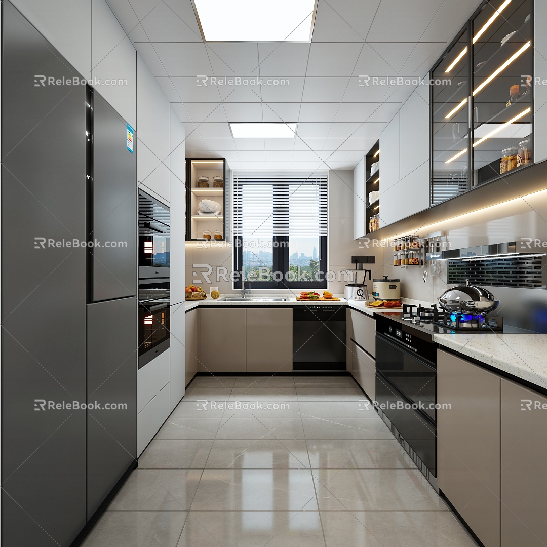 Modern Kitchen 3d model