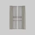 Elegant Beige Curtains With Soft Sheer Layered Design For Home Windows