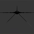 Black Dragon Sculpture With Long Body Spikes Wings And Fierce Design On White Background