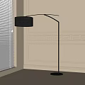 floor lamp fishing floor lamp 3d model