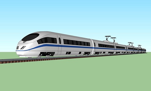 High-speed rail 3d model