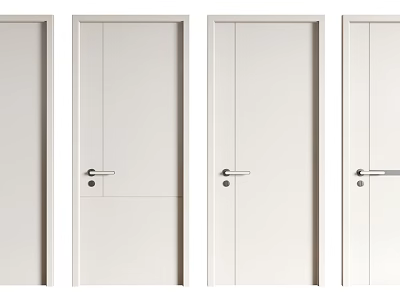 Modern swing door 3d model