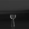 Elegant Transparent Wine Bottle And Glasses With Modern Sleek Design