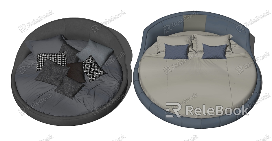 Modern Round Bed Round Double Bed model